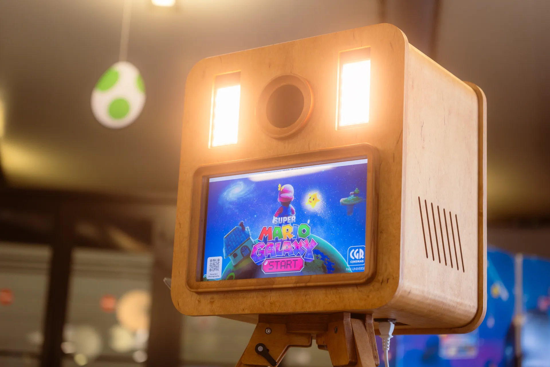 Photobooth au CGR Pau Université sur le thème Mario Galaxy