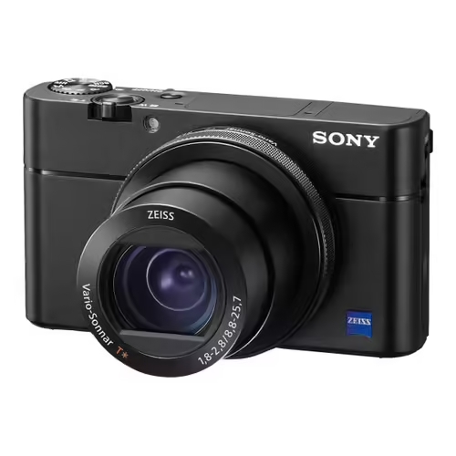 Appareil photo numérique compact Sony avec objectif Zeiss, idéal pour comparer les boîtiers avant achat