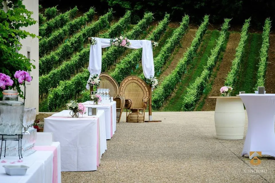 La Cour principale - Domaine du Cinquau Lieu de réception